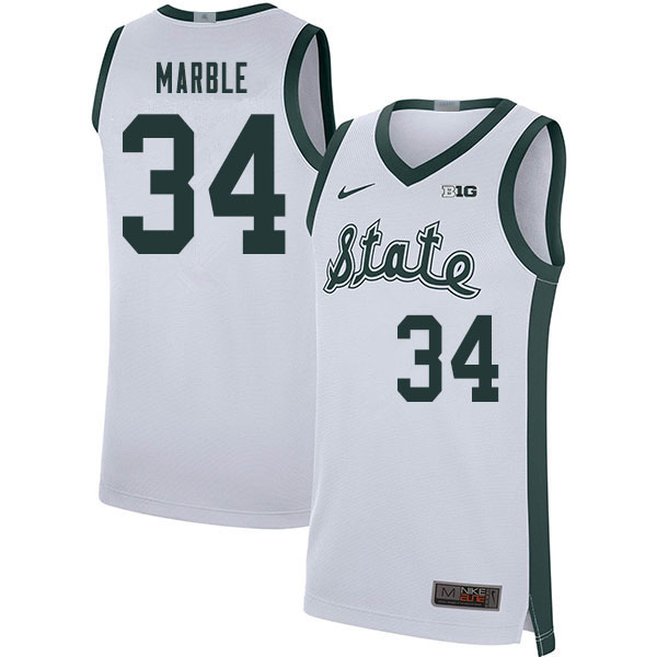 2020 Men #34 Julius Marble Michigan State Spartans College Basketball Jerseys Sale-Retro